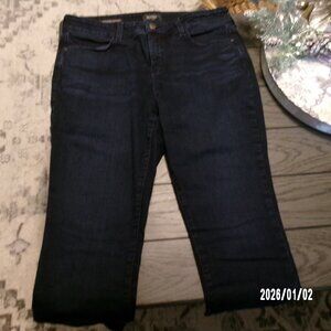 NYDJ Ami Skinny LEGGING Jeans Women's 12 Blue Dark Wash Mid Rise Stretch Deni